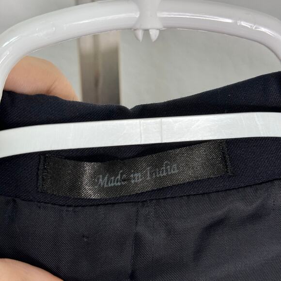 MICHAEL MICHAEL KORS Men's Sport Coat Blazer Two-Button Navy Wool Blend Size 46 - Picture 8 of 8